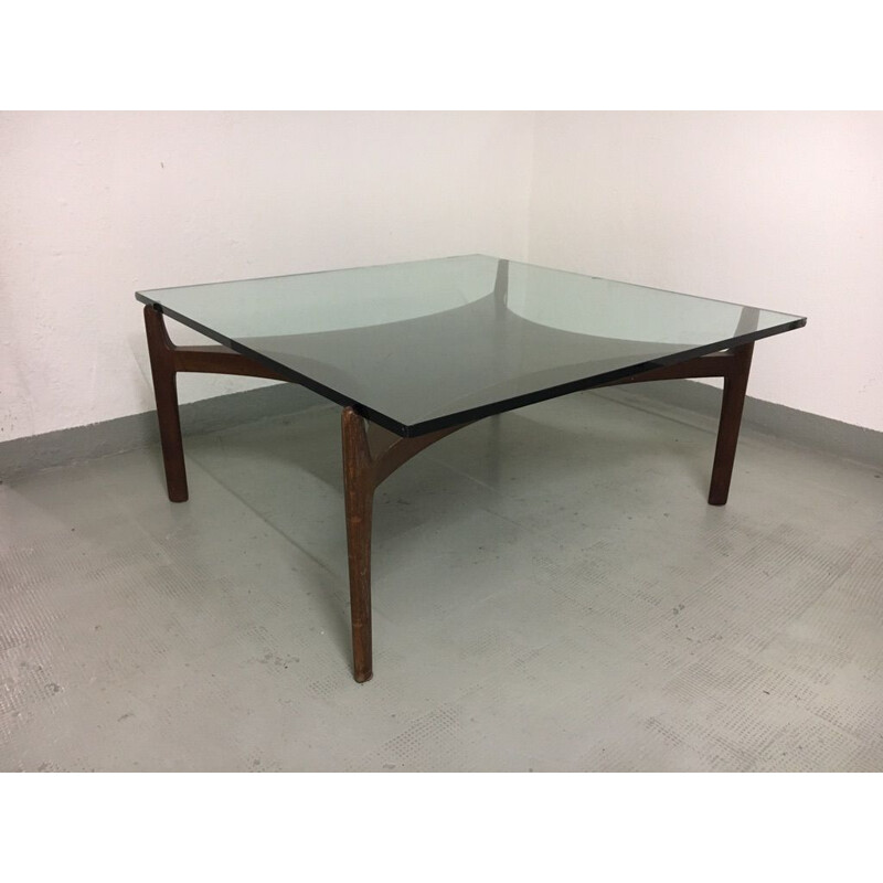 Vintage teak coffee table by Sven Ellekaer, Denmark 1960