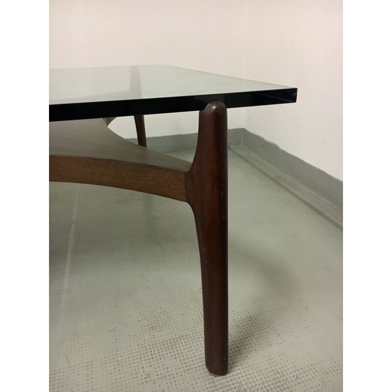 Vintage teak coffee table by Sven Ellekaer, Denmark 1960