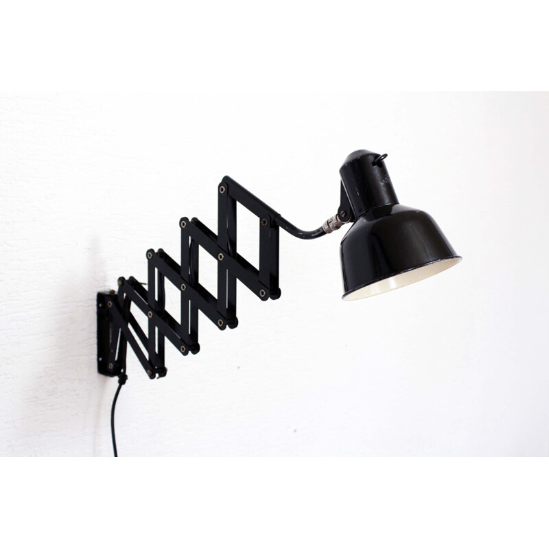 Vintage scissors wall lamp by Sis 1930