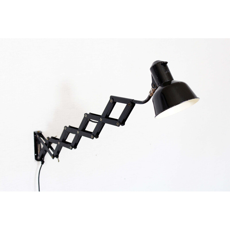 Vintage scissors wall lamp by Sis 1930