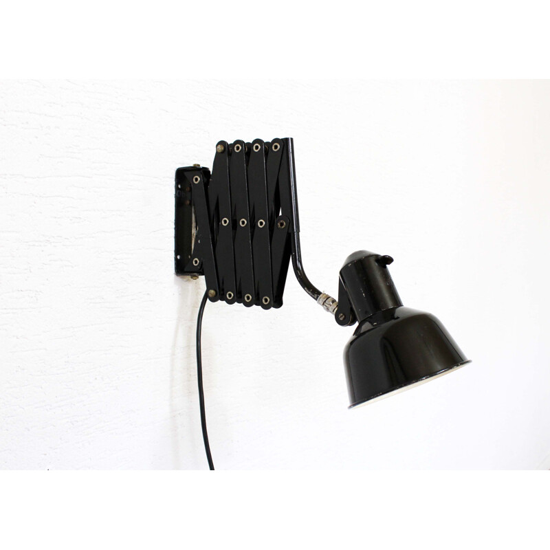 Vintage scissors wall lamp by Sis 1930