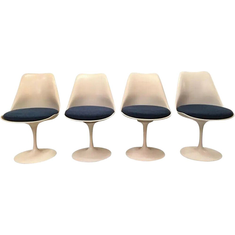Set of 6 vintage Tulip Eero Saarinen chairs for Knoll International 1960s