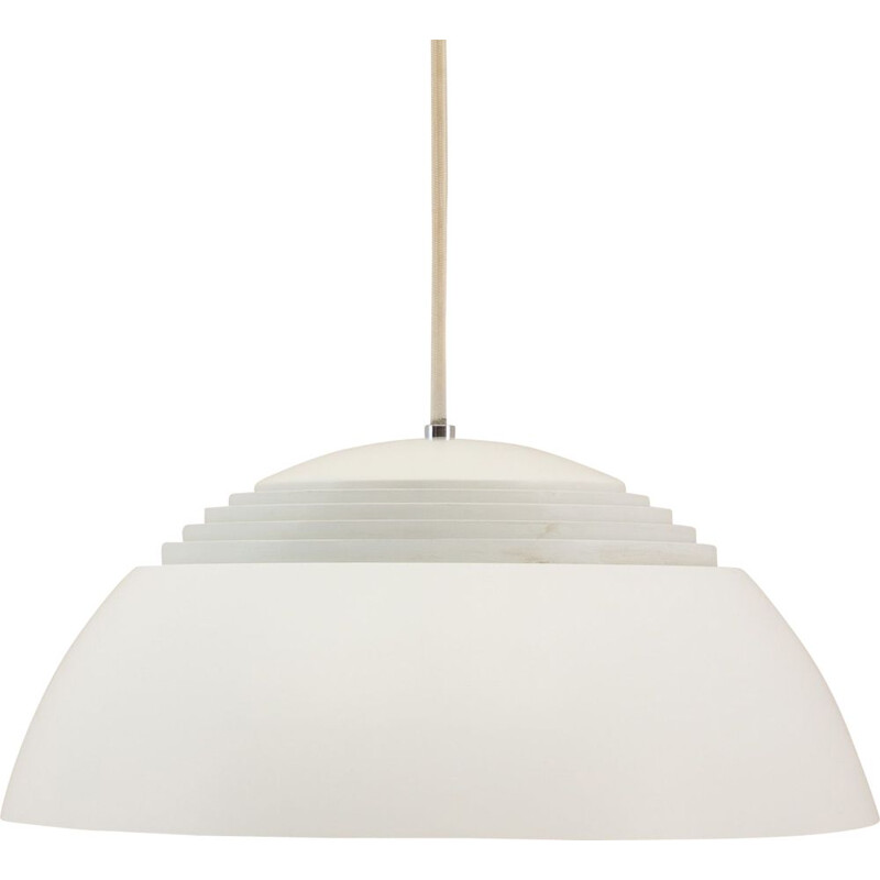 Small white vintage pendant lamp from the SAS Royal Hotel by Arne Jacobsen for Louis Poulsen 1950
