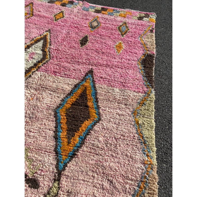 Vintage carpet Berbere Boujaad, Morocco 1990s