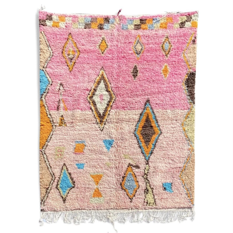 Vintage carpet Berbere Boujaad, Morocco 1990s