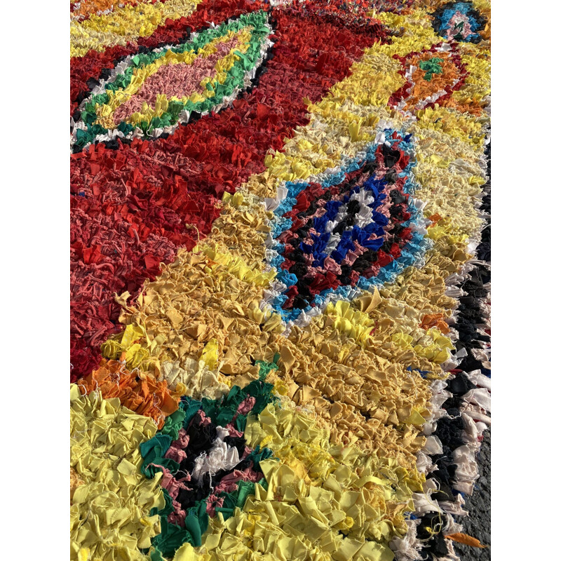 Berbere vintage Boucherouite carpet 