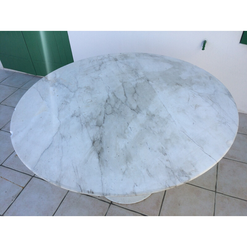 Knoll table in marble with tulip foot, Eero SAARINEN - 1970s