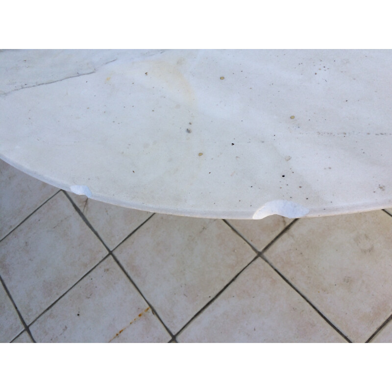 Knoll table in marble with tulip foot, Eero SAARINEN - 1970s