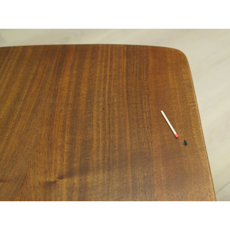 Set of 3 vintage walnut coffee tables, Denmark 1960s