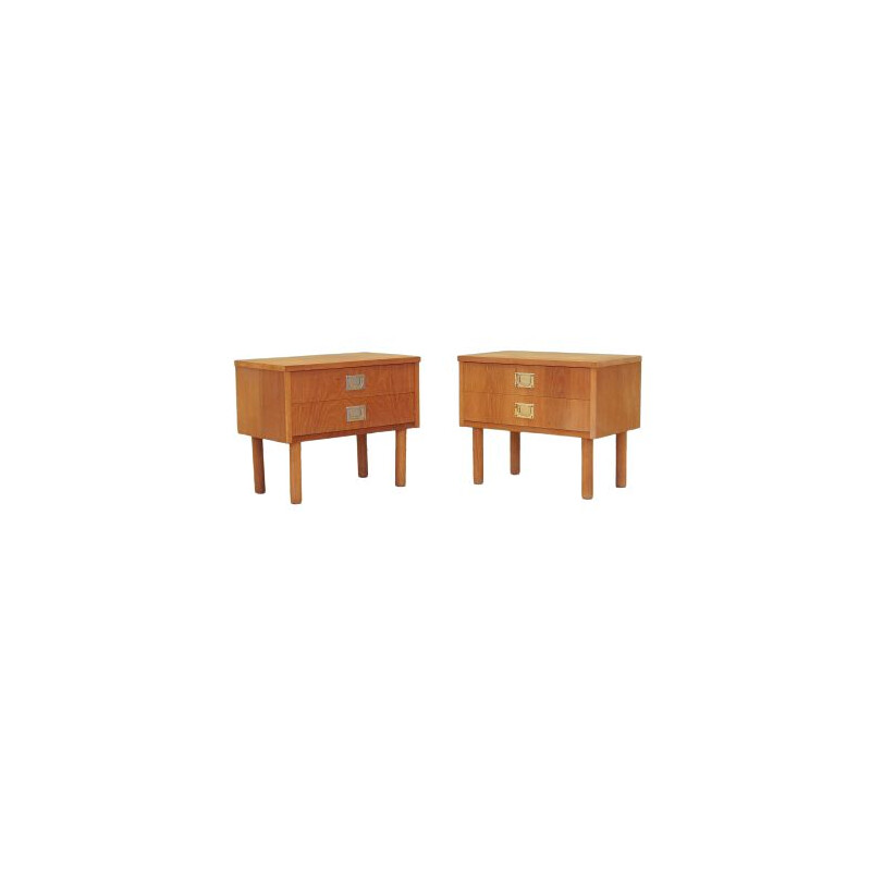 Pair of vintage bedside cabinets, Denmark 1970s