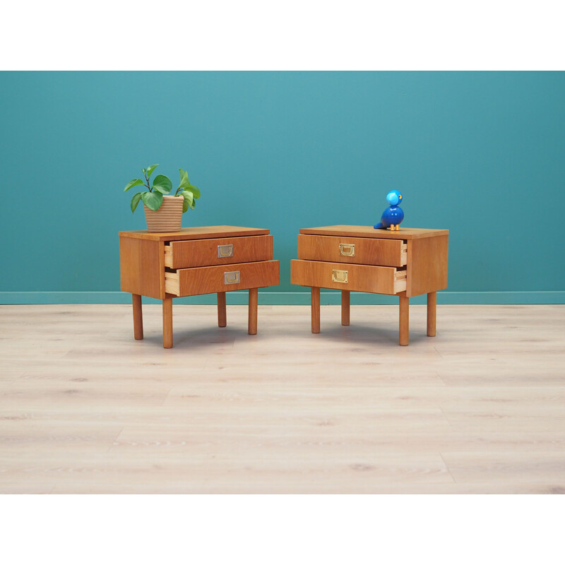 Pair of vintage bedside cabinets, Denmark 1970s