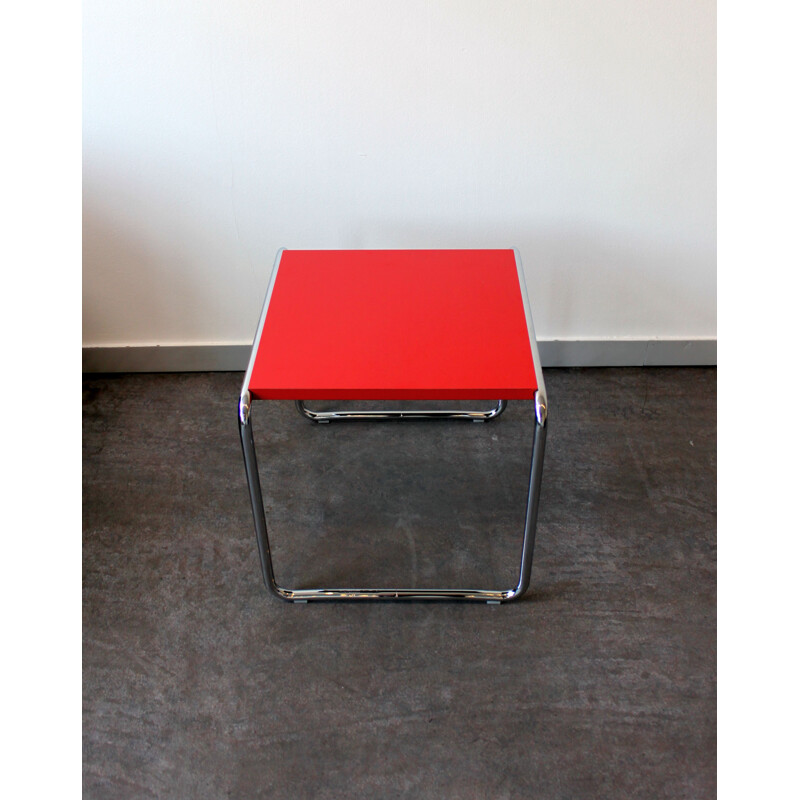 Vintage Laccio Side Table by Knoll & Marcel Breuer 1925s