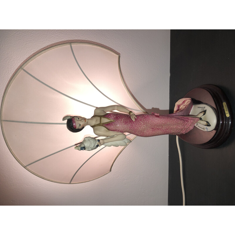 Vintage lamp from Monte Florence by Giuseppe Armani  art deco 1987s