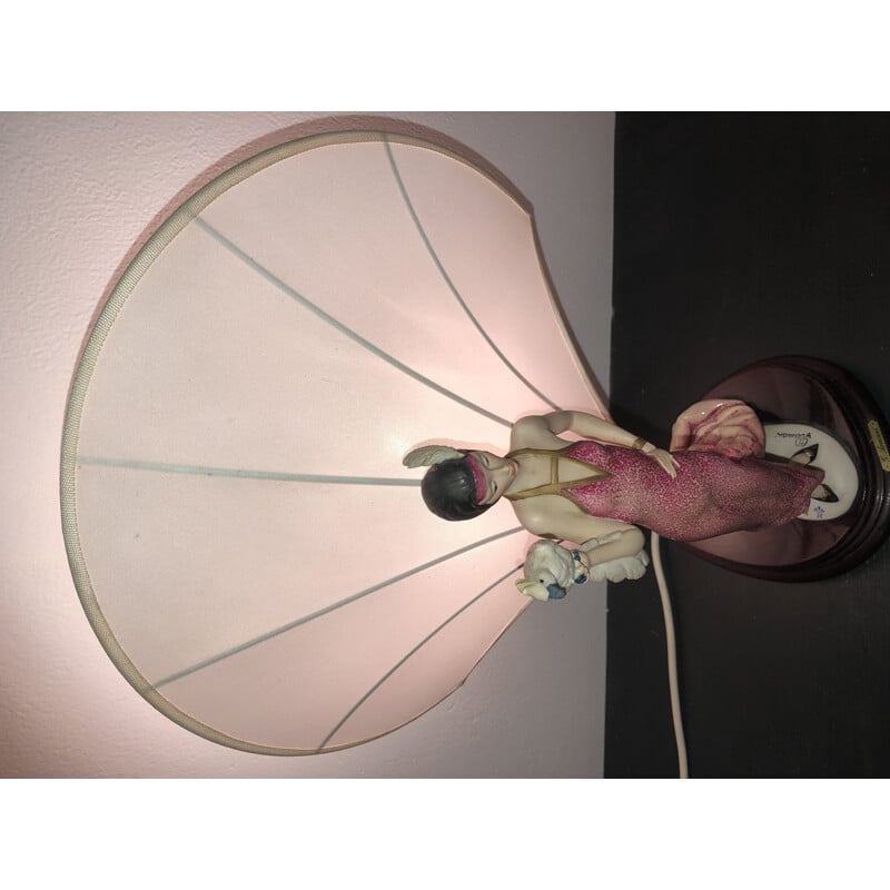 Lampe vintage  de Monte Florence par Giuseppe Armani art déco 1987