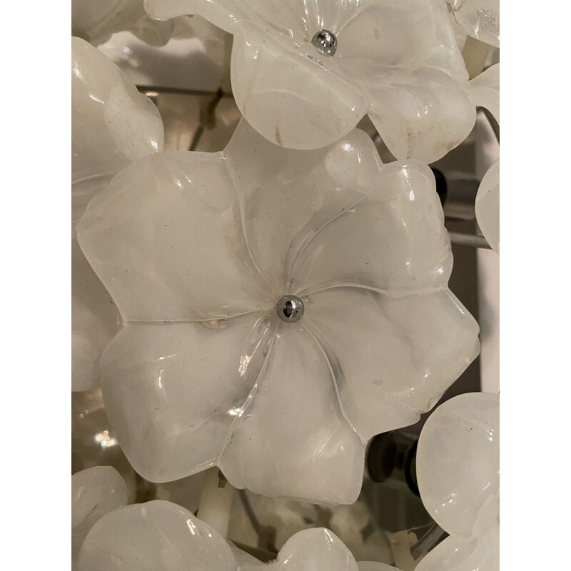 Large vintage Murano Flower Sconce Wall Light