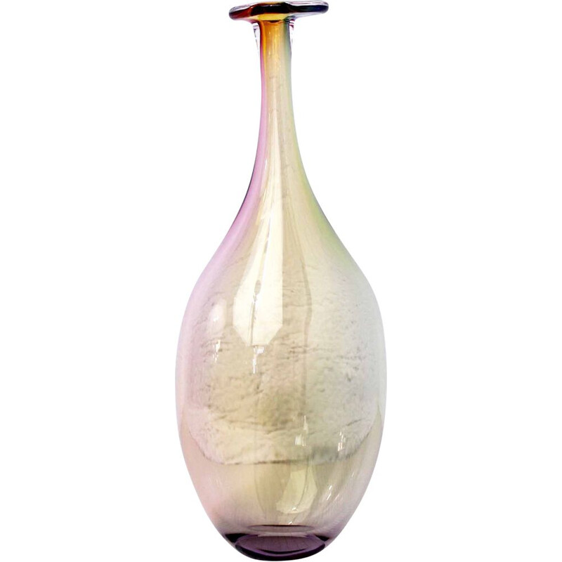 Vase vintage par Kjell Engman pour Kosta Boda 1980