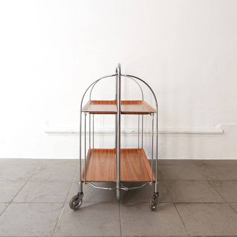 Vintage Foldable Serving Trolley from Bremshey Solingen, Germany 1960s