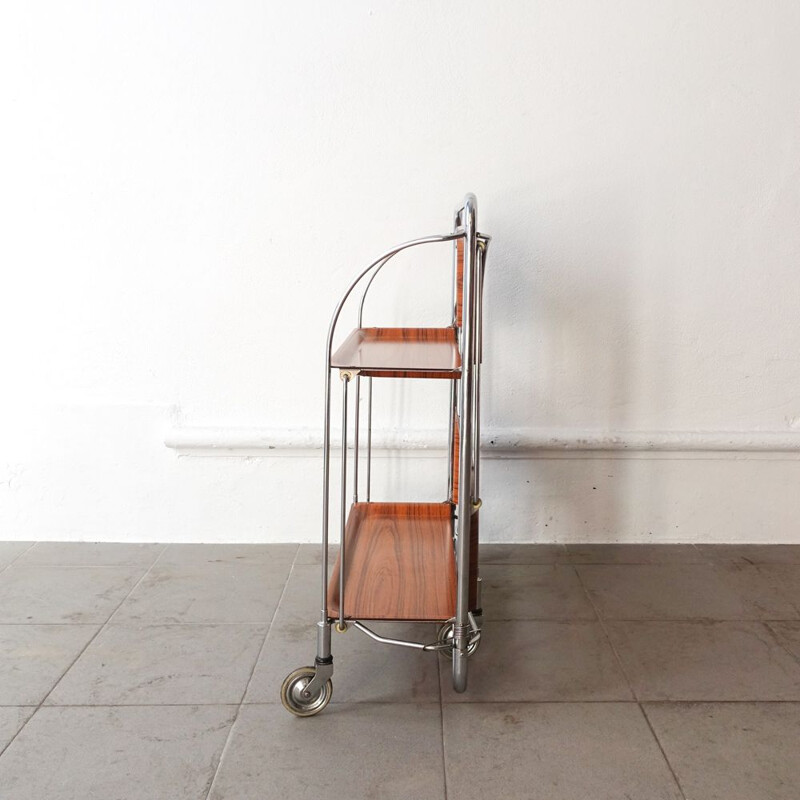 Vintage Foldable Serving Trolley from Bremshey Solingen, Germany 1960s