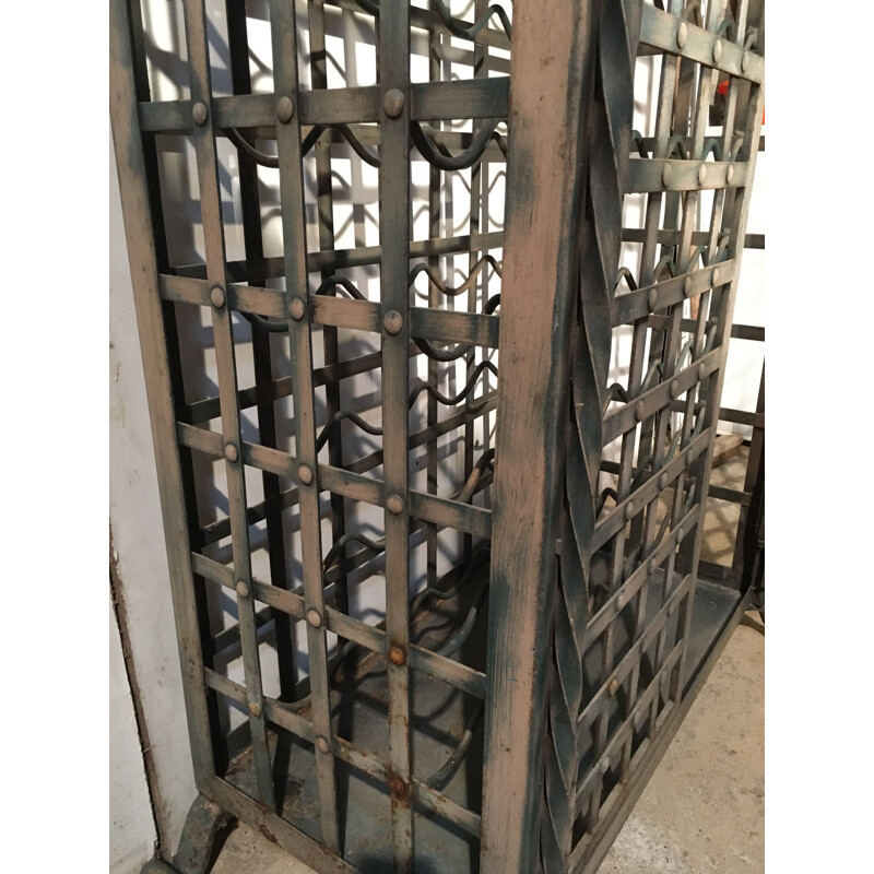 Vintage Wrought iron wine cabinet