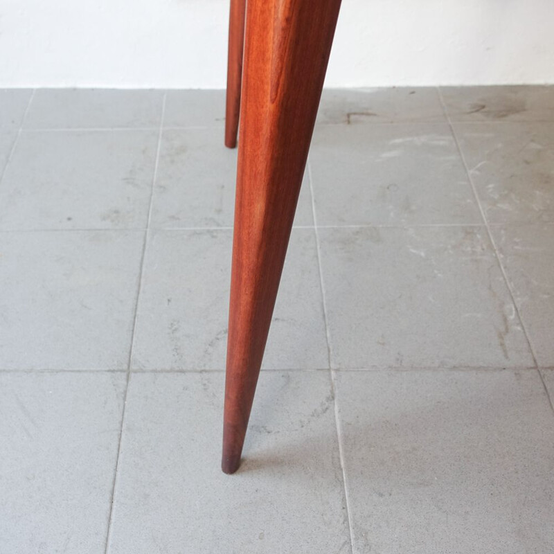 Vintage Agba Wood Nilva Dining Table by José Espinho for Móveis Olaio, Portugal 1960s