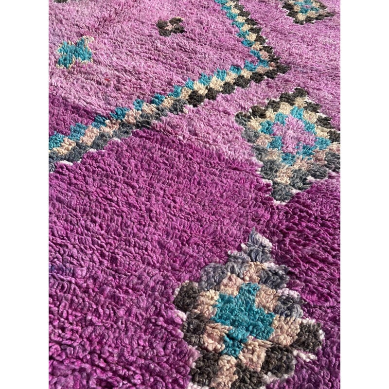 Vintage Berber wool carpet made by M'Guild