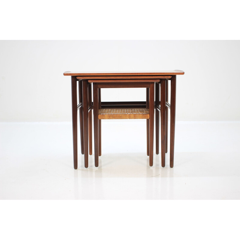 Vintage Teak Nesting Tables, Denmark 1960s