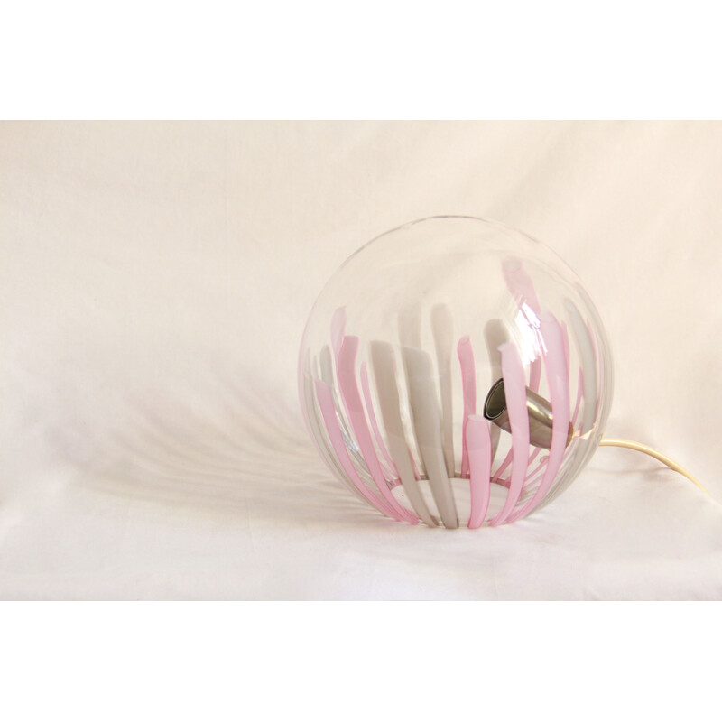 Vintage Bollicina Pink Murano Lamp by La Murrina, Italy 1970s