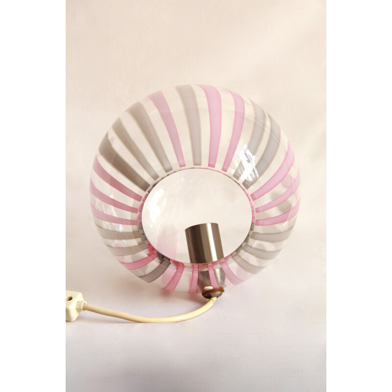 Vintage Bollicina Pink Murano Lamp by La Murrina, Italy 1970s