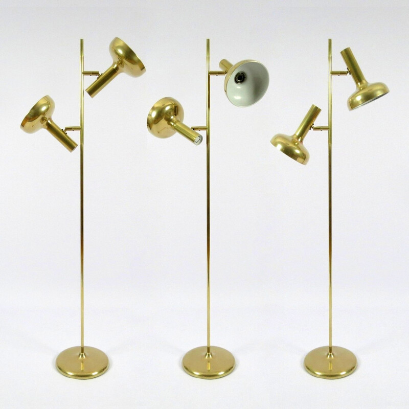 Brass floor lamp by Koch & Lowy for Omi 1960s