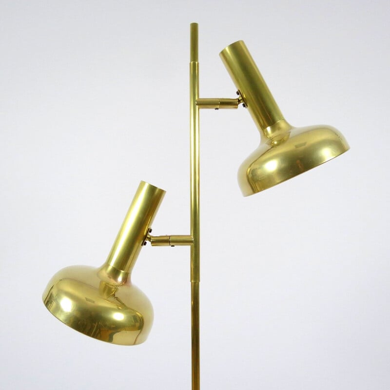 Brass floor lamp by Koch & Lowy for Omi 1960s