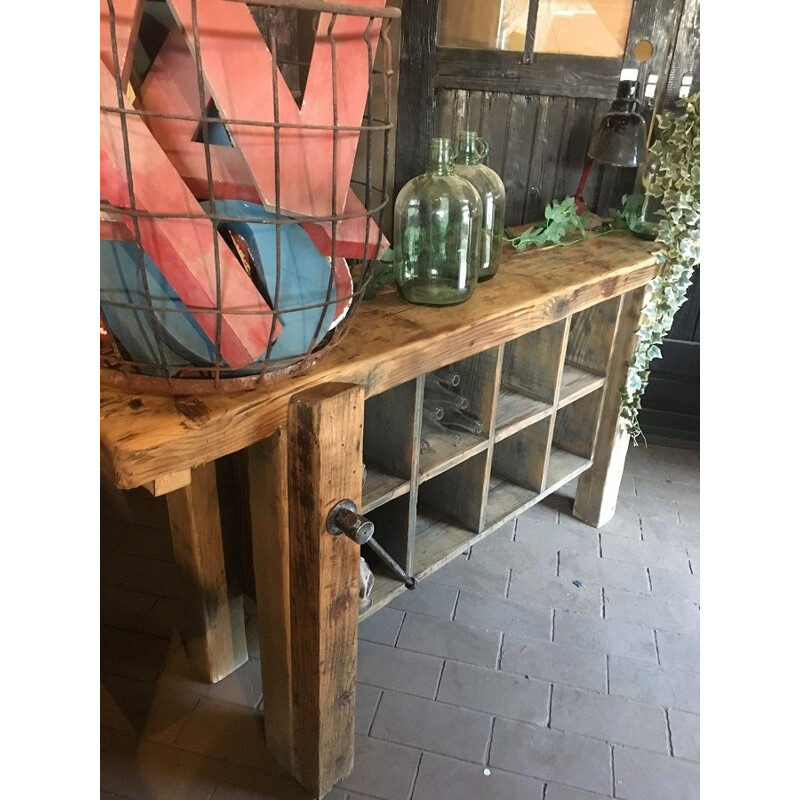 Vintage workbench with locker 1950s