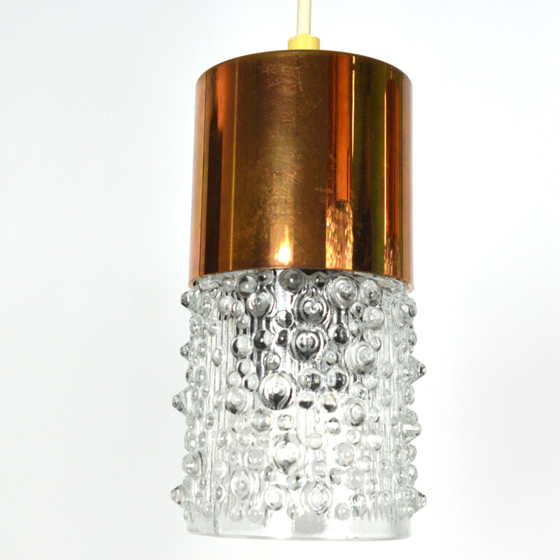 Vintage Cascade chandelier modern VEB Narva Leuchten, Germany 1970