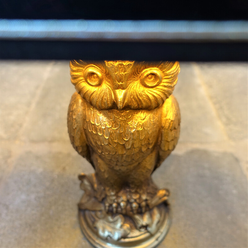 Vintage owl lamp by Deknudt 1970s