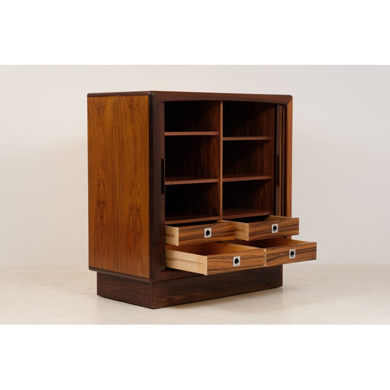 Vintage rosewood buffet by H.P. Hansen Mobindustri. Hansen Mobelindustri, 1970