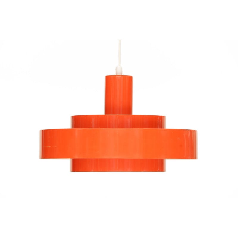 Suspension vintage "Equator" en orange par Jo Hammerborg pour Fog & Morup, Danemark 1960