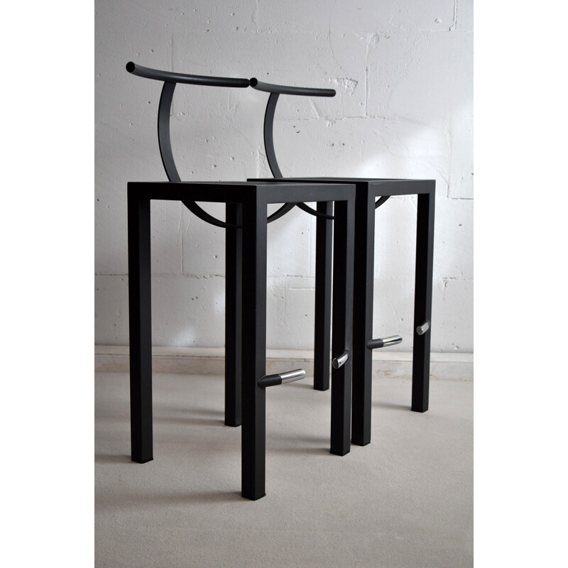 Pair of vintage Sarapis Stools by Philippe Starck for Aleph 1986s