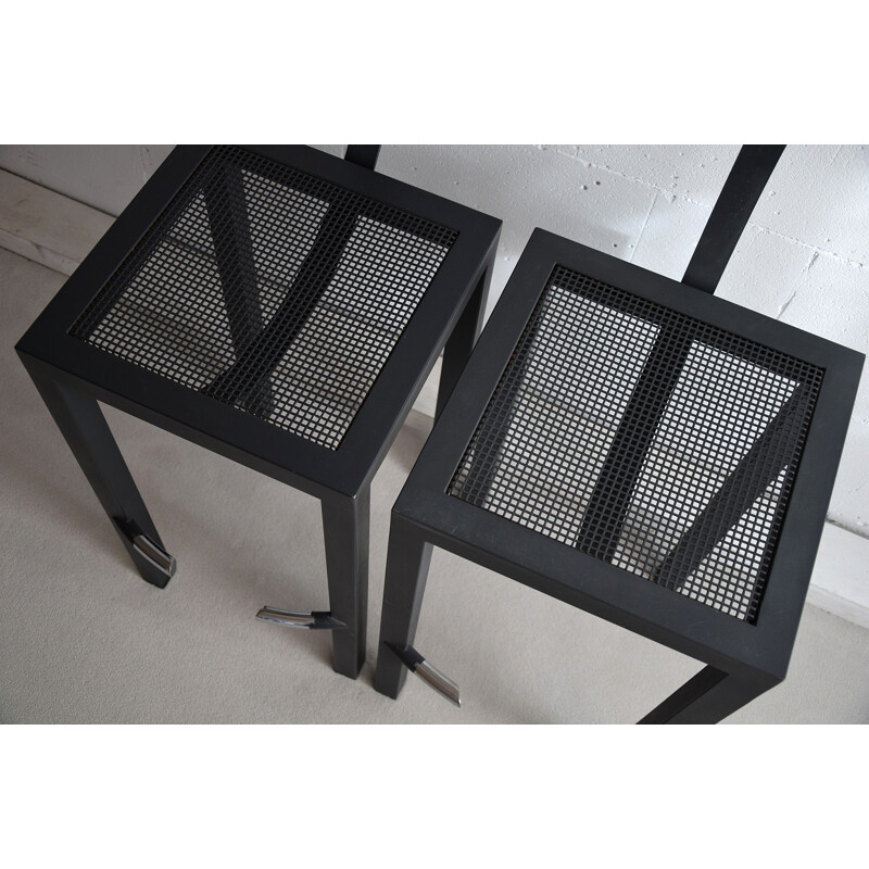 Pair of vintage Sarapis Stools by Philippe Starck for Aleph 1986s