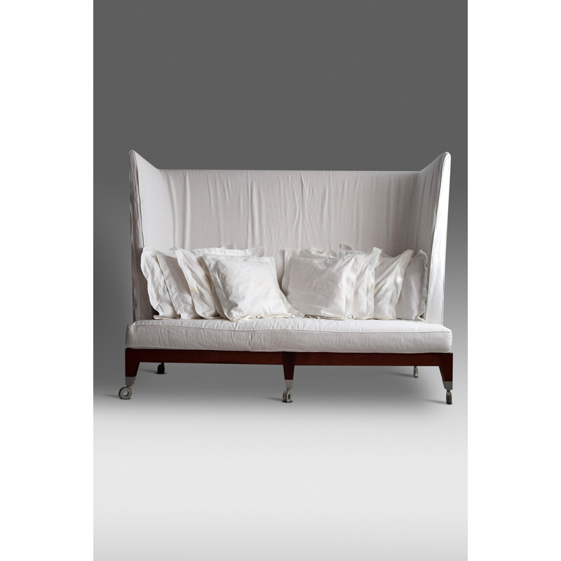 Vintage-Sofa mit hoher Rückenlehne 3-Sitzer Neoz Castored von P. Starck für Driade