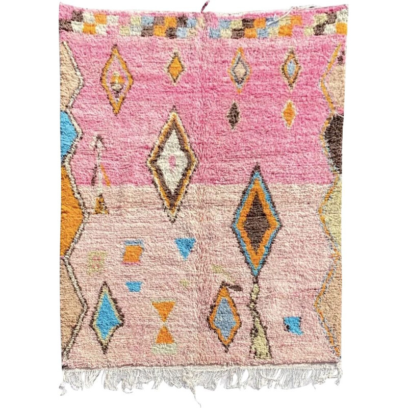Vintage carpet Berbere Boujaad, Morocco 1990s