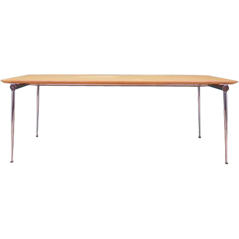 Vintage Beechwood table by Brodrene Andersen Mobelsnedkeri, Danish 1970s