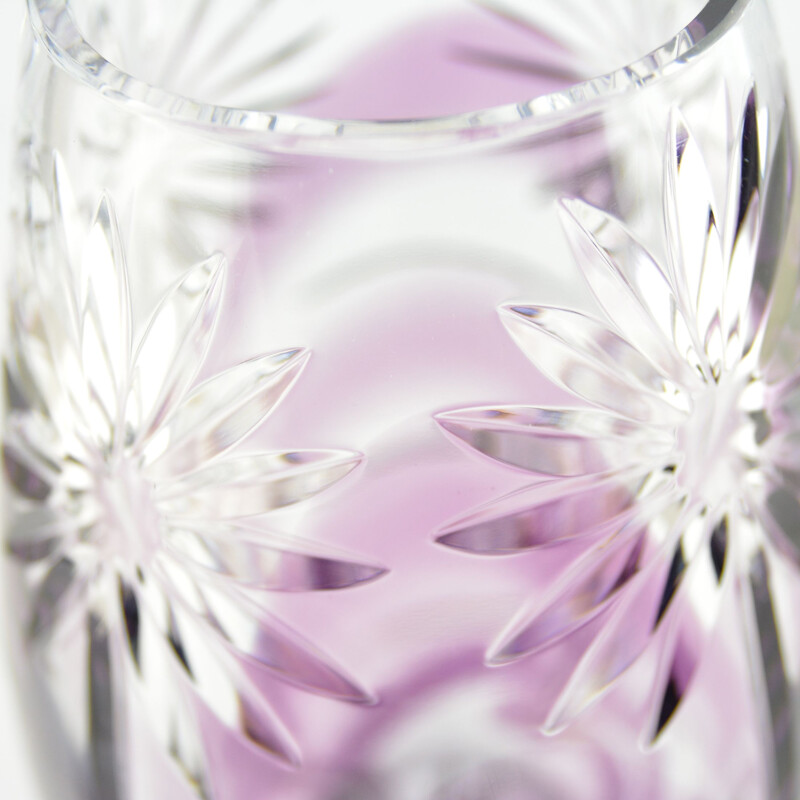 Vintage Crystal vase by M. Słaboń-Kapa & HSG Zawiercie, Poland 1980s