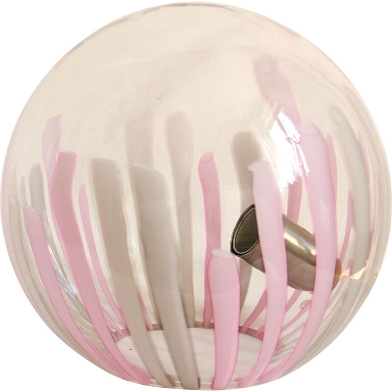 Vintage Bollicina Pink Murano Lamp by La Murrina, Italy 1970s