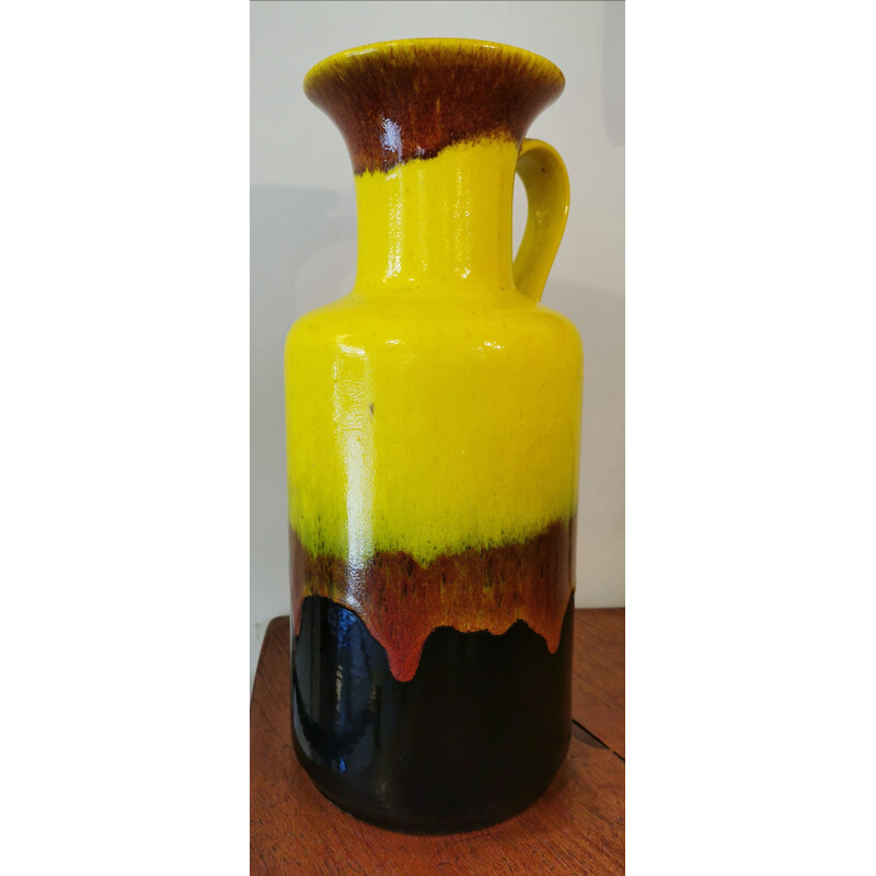 Vase vintage XXL Jaba, Allemagne de l'Ouest 1970