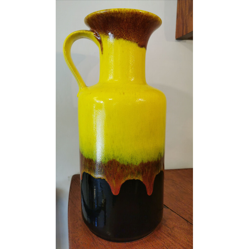 Vase vintage XXL Jaba, Allemagne de l'Ouest 1970