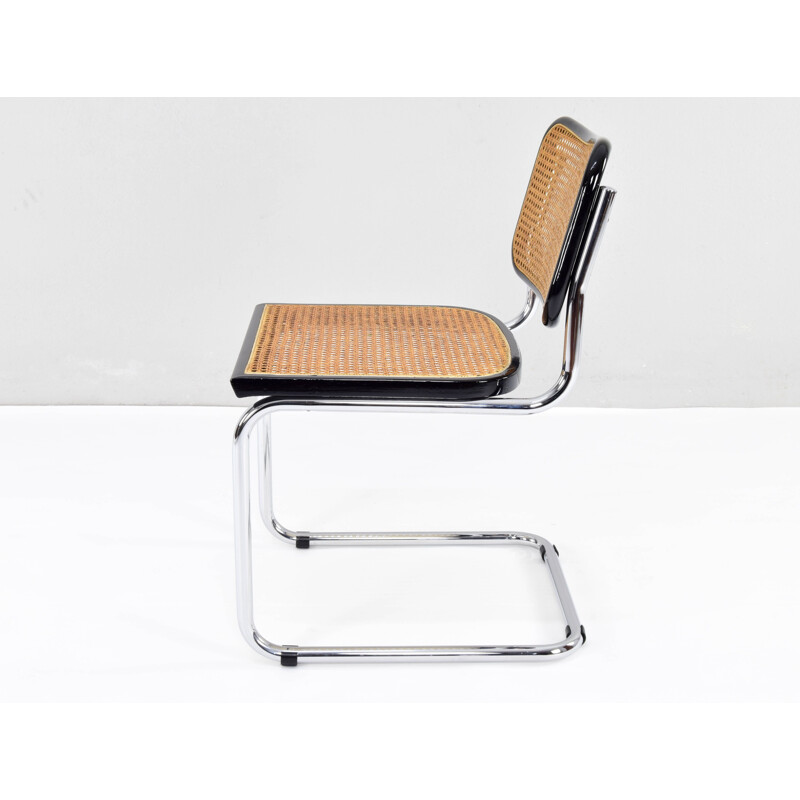 Set of 4 vintage B32 Cesca chairs by Cidue Marcel Breuer, Italy 1970s