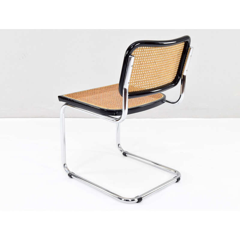 Set of 4 vintage B32 Cesca chairs by Cidue Marcel Breuer, Italy 1970s