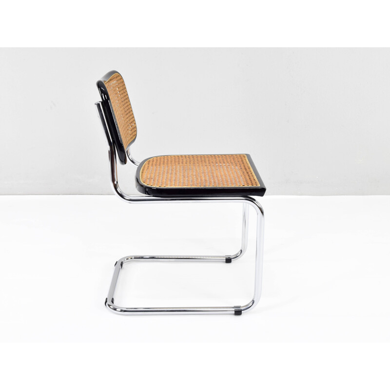 Set of 4 vintage B32 Cesca chairs by Cidue Marcel Breuer, Italy 1970s