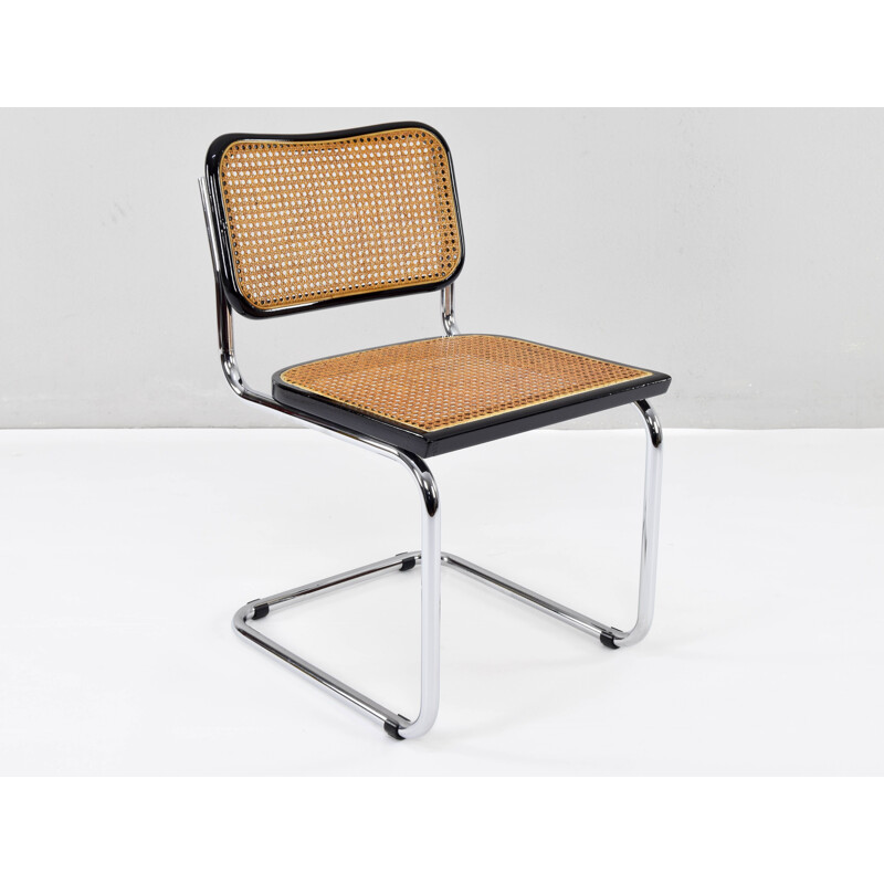 Set of 4 vintage B32 Cesca chairs by Cidue Marcel Breuer, Italy 1970s