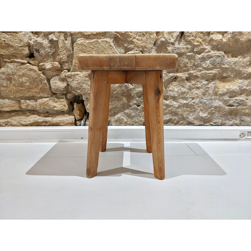 Vintage stool by Christian Durupt for Méribel 1960s