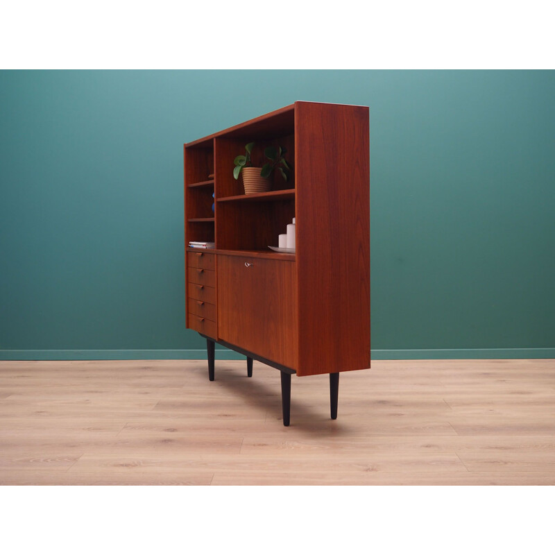 Vintage Teak bookcase by Carlo Jensen & Hundevad, Danish 1970s